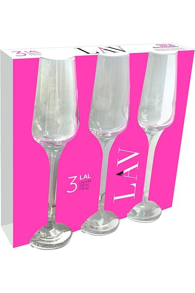 LAV -LAL GOBLET 230cc 3PC Set