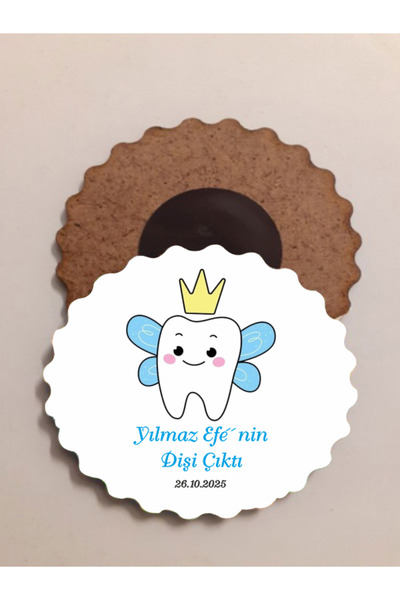 edoy Diş Buğdayı Diş Partisi Yenidoğan Doğum Günü Magnet Hediyelik 50 Adet Je...