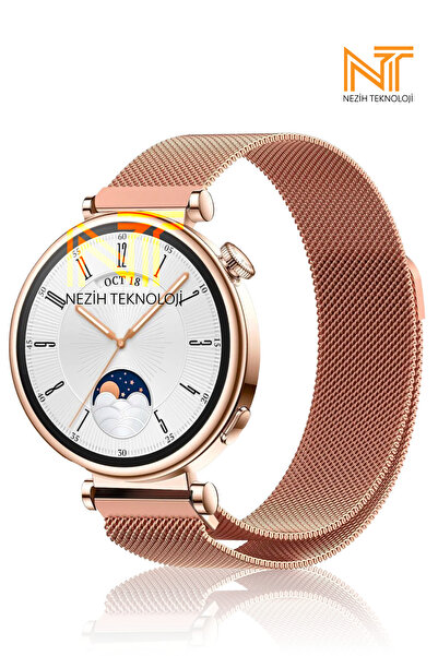 Nezih Case Huawei Watch Gt4 / Gt5 / Gt6 41mm Uyumlu Mıknatıslı Milanes Örgü H...