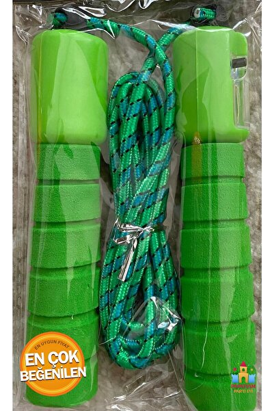 PapatyamPartiEvi حبل القفز الخاص للأطفال - لون أخضر قابل للتعديل، نشاط رياضي ...