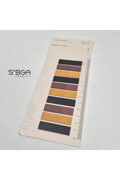 sibga tasarım Transparent Color. Book Marker Bookmark Sticker Note Paper 200 Sheets