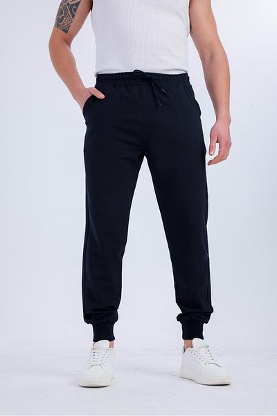 Decas FIDUS Παντελόνι Φούτερ με Στενό Πόδι με Τσέπες - Navy Blue