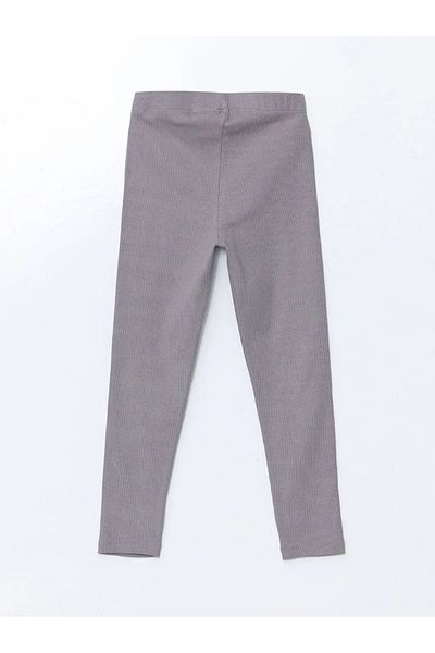 LC Waikiki Lcw Eco Gray Girls' Leggings with Elastic Waist