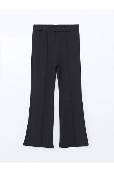 LC Waikiki Lcw Eco Black Elastic Waist Spanish Leg Girl's Leggings