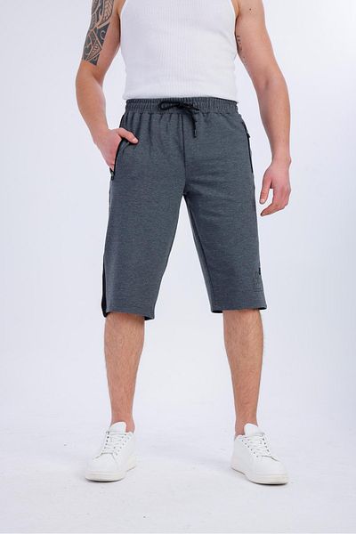 Decas NATURALIS Capri Σορτς με Τσέπες - Anthracite