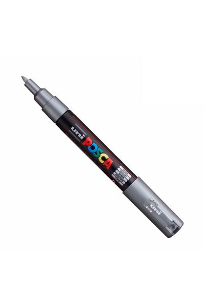 UNİ-BALL Poster Marker Posca Pc-1M 07 Silver 6 Pack