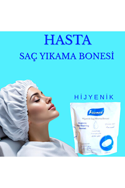Genel Markalar Saç Yıkama Bonesi 1 Paket / Hasta Banyo / Hasta Temizlik / Has...