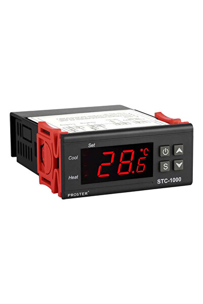 Genel Markalar STC-1000 Sıcaklık Termostatı 220V 10A 110V-220V Isıtıcı Soğutu...