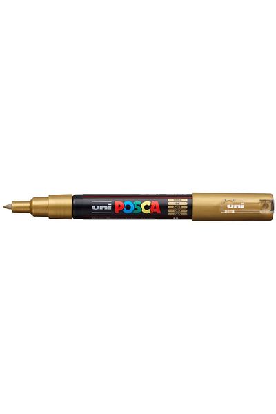 UNİ-BALL Poster Marker Posca Pc-1M 07 Gold 6 Pack