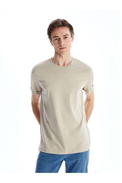 LC Waikiki Ανδρικό T-Shirt από βαμβακερό χτενισμένο λαιμό