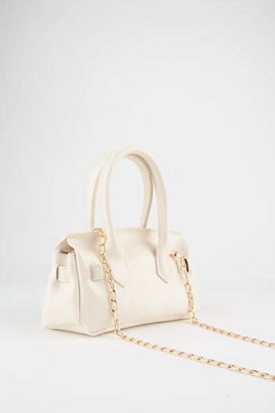 Vivaq Dámské pouzdro krémové kouzlo dárek design flip lock uzavírací kabelka a taška přes rameno