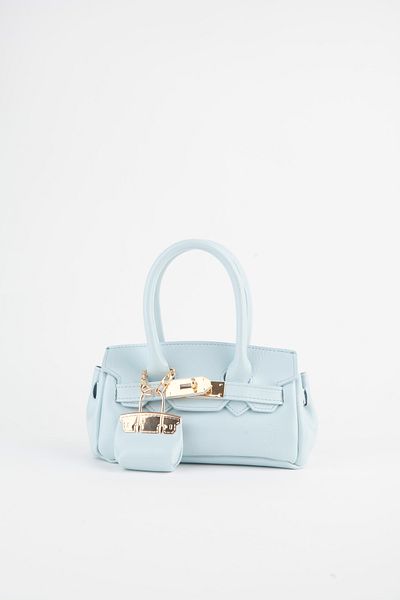 Vivaq Women's Baby Blue Charm Gift Design Flip Lock Closure Hand Arm and Shoulder Bag