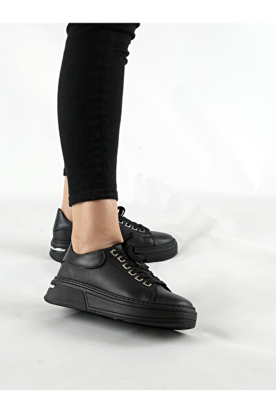 VENZA ŽENSKI SNEAKERS OD PRAVE KOŽE CRNE BOJE FR5591
