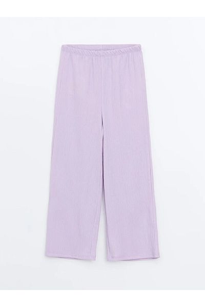 LC Waikiki Lcw Eco Lilac Elastic Waist Girl's Trousers