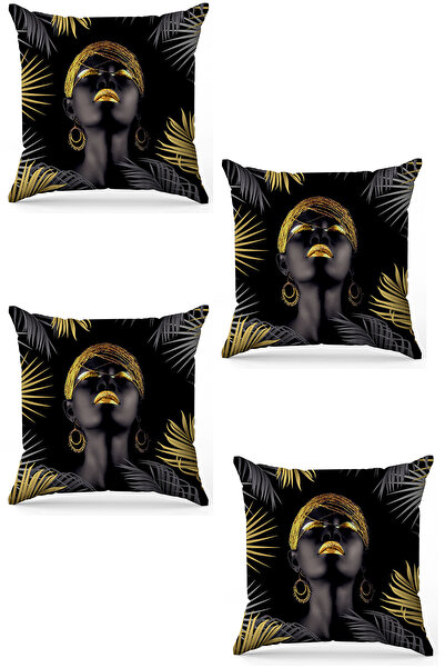 stellahomes Zel Design Double Sided Digital Printing 4-Piece Throw Pillow Cover