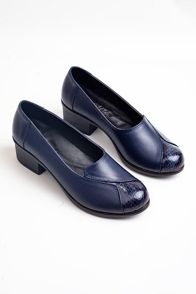 Melek Tuna Pantofi ortopedici din piele naturală pentru femei, pantofi din piele cu toc scurt foarte confortabili