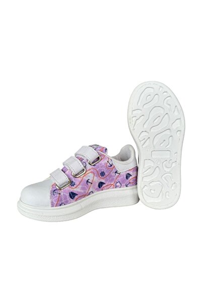 Liger Keten Çocuk Spor Ayakkabı Lila-Beyaz
