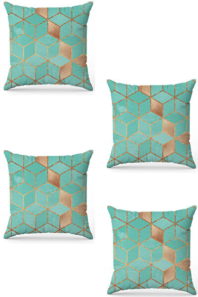 stellahomes Zel Design Double Sided Digital Printing 4-Piece Throw Pillow Cover