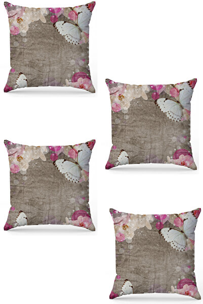 stellahomes Zel Design Double Sided Digital Printing 4-Piece Throw Pillow Cover