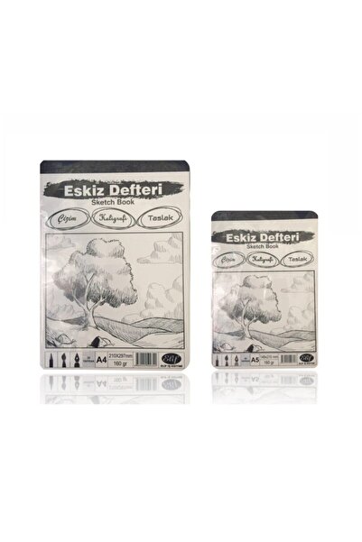 Elif İş Eğitim Eskiz Defteri A4 Ve A5 Seti 160 Gr 30 Yp
