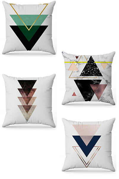 stellahomes Zel Design Double Sided Digital Printing 4-Piece Throw Pillow Cover