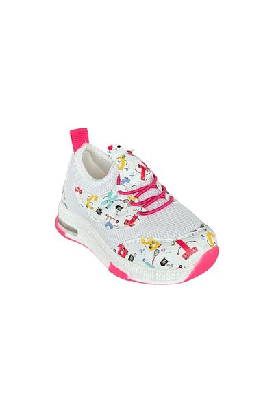 Liger Lighted Sports Baby Shoes (22-25) WHITE - PINK