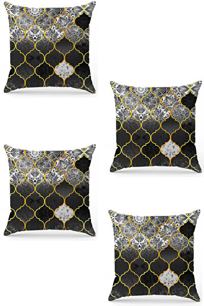 stellahomes Zel Design Double Sided Digital Printing 4-Piece Throw Pillow Cover