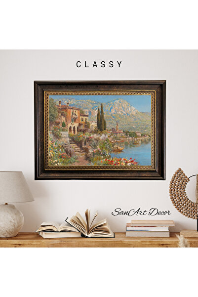 Sanart Pictură de epocă înrămată Pictură în ulei Pictură înrămată Decor artis...