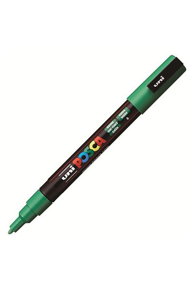 UNİ-BALL Poster Marker Posca Pc-3M 09-1.3 Green 6 Pack