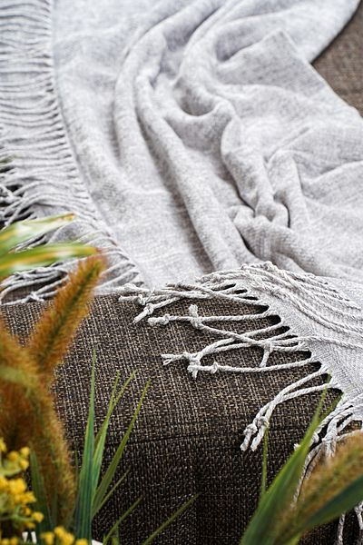 LUFA HOME Chenille Blanket