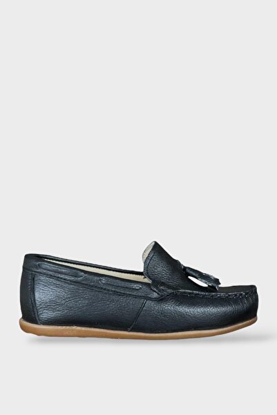 Liger Чоловічі дитячі чорні шкіряні черевики з бахромою