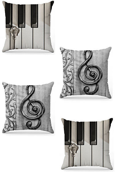 stellahomes Zel Design Double Sided Digital Printing 4-Piece Throw Pillow Cover