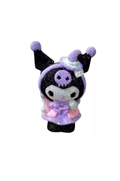 Meyra Accessories Sanrio kuromi DİY kendin yap 3D elmas mozaik yapıştırma işlemeli figür kumbara hediyelik hobi