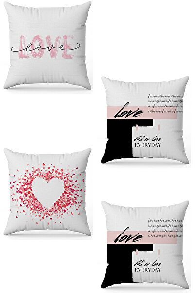 stellahomes Zel Design Double Sided Digital Printing 4-Piece Throw Pillow Cover