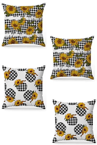 stellahomes Zel Design Double Sided Digital Printing 4-Piece Throw Pillow Cover