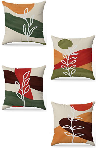 stellahomes Zel Design Double Sided Digital Printing 4-Piece Throw Pillow Cover