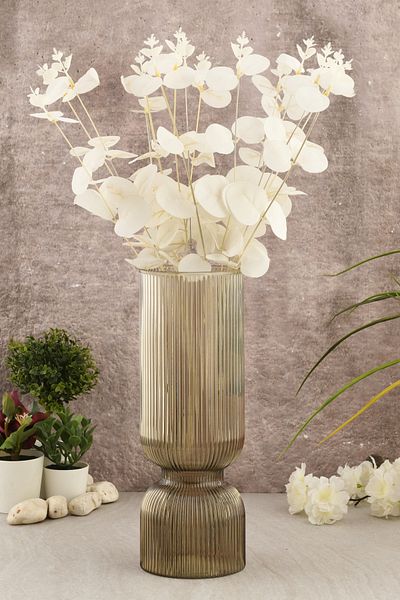 Trendyol Collection Καπνιστό Γυάλινο Βάζο 30 cm TPHSS25VZ00000