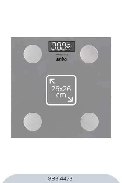 Sinbo SBS-4473 Bluetooth Dijital Yağ Su Kas Vücut Kitle Endeksi Kilo Ölçer Tartı Baskül