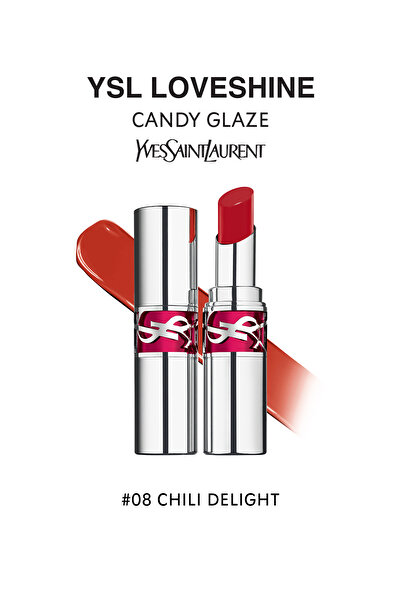 Yves Saint Laurent Loveshine Candy Glaze Parlatıcı Etkili Ruj 8 Chili Delight 4935421761796