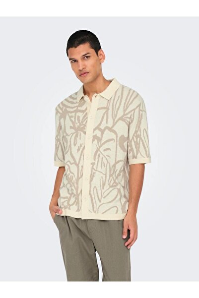 Only & Sons قميص - اللون البيج