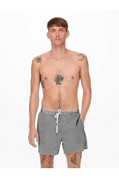 Only & Sons Onsted Stripe Seersucker Swim Noos