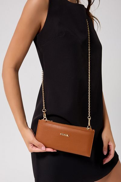 Fossil Camel Women's Clutch Handbag 06Fs25Y12
