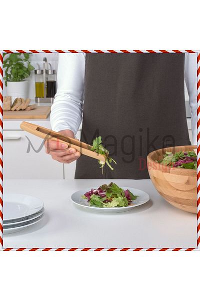 Magika Design Md Ostbit Bamboo Serving Tongs, 24 cm
