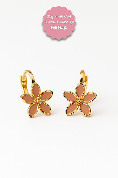 MakeWell Non Pierced Earrings Earrings for Non Pierced Ears Flower Design Non Pierced Earrings