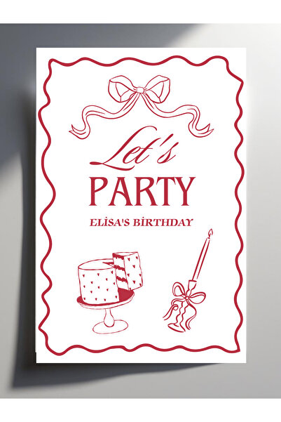 Siorina Events Birthday Party, Parti Davetiye, Doğum Günü Özel Gün Davetiyesi...