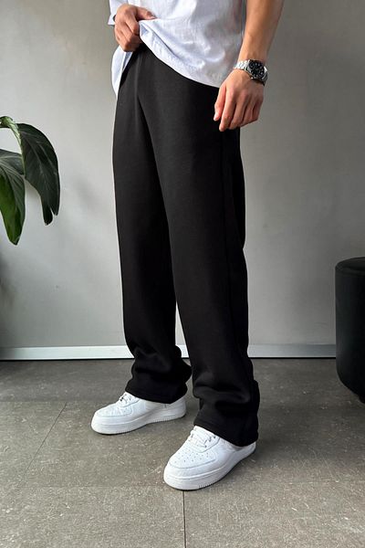 XPUPPETWEAR Μαύρο αθλητικό παντελόνι με ρυθμιζόμενο πόδι Basic