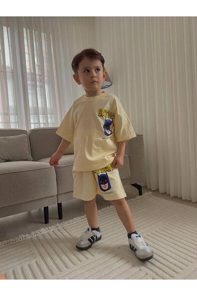 KOKOŞ BEBEK Batmn Shorts Set |   Between 4/5 Years