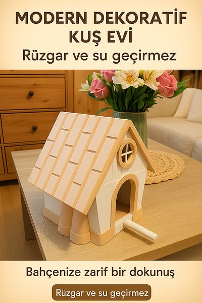 Bofen Decorative Modern Bird House |   Waterproof - Wind Resistant Birdhouse