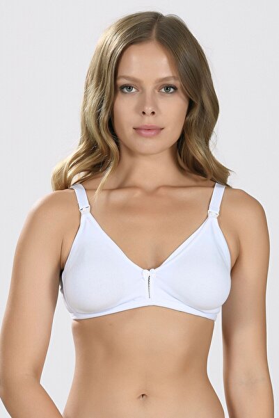Lüx Wood Nbb 3581 women's organic combed cotton seamless breastfeeding bra top