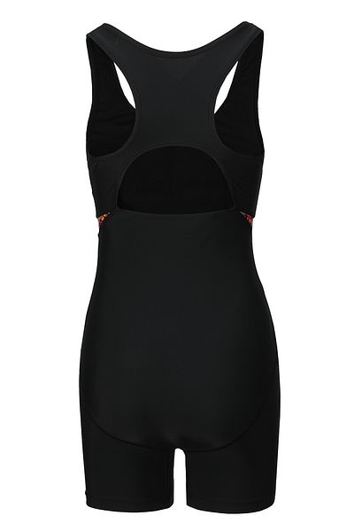 Slazenger SP Boyleg Ld43 Γυναικείο Μαγιό Μαύρο / Φούξια